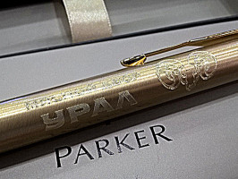 Ручка-роллер Parker Duofold White Ivorine GT
