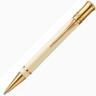 Шариковая ручка Parker Duofold White Ivorine GT