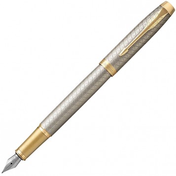 Перьевая ручка Parker IM Premium Warm Silver GT